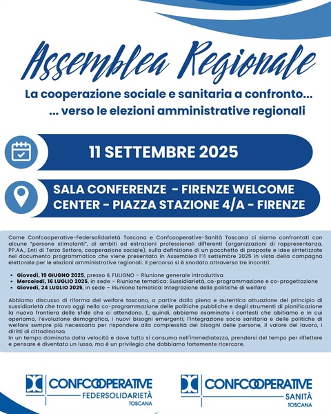 🔷 FEDERSOLIDARIETA' TOSCANA - Assemblea Regionale